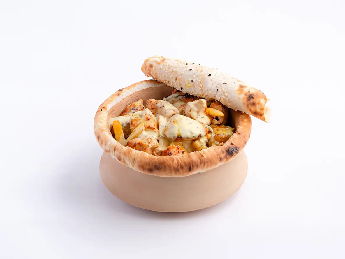 دجاج بصوص الديجون الكريمي at Aram Restaurant