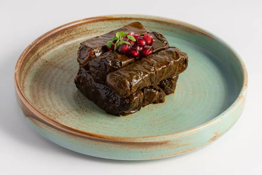 Vine Leaves with Olive Oil at Aram Restaurant