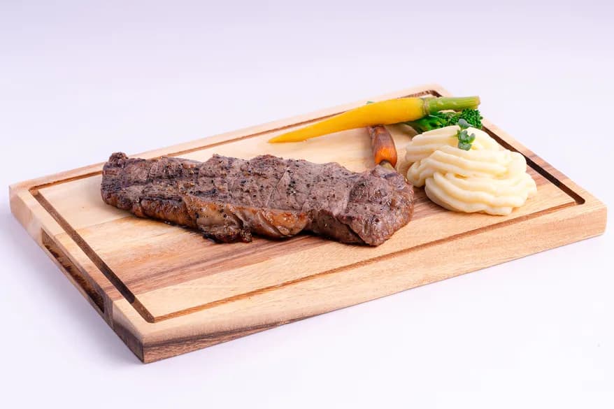 Black Angus Striploin at Aram Restaurant